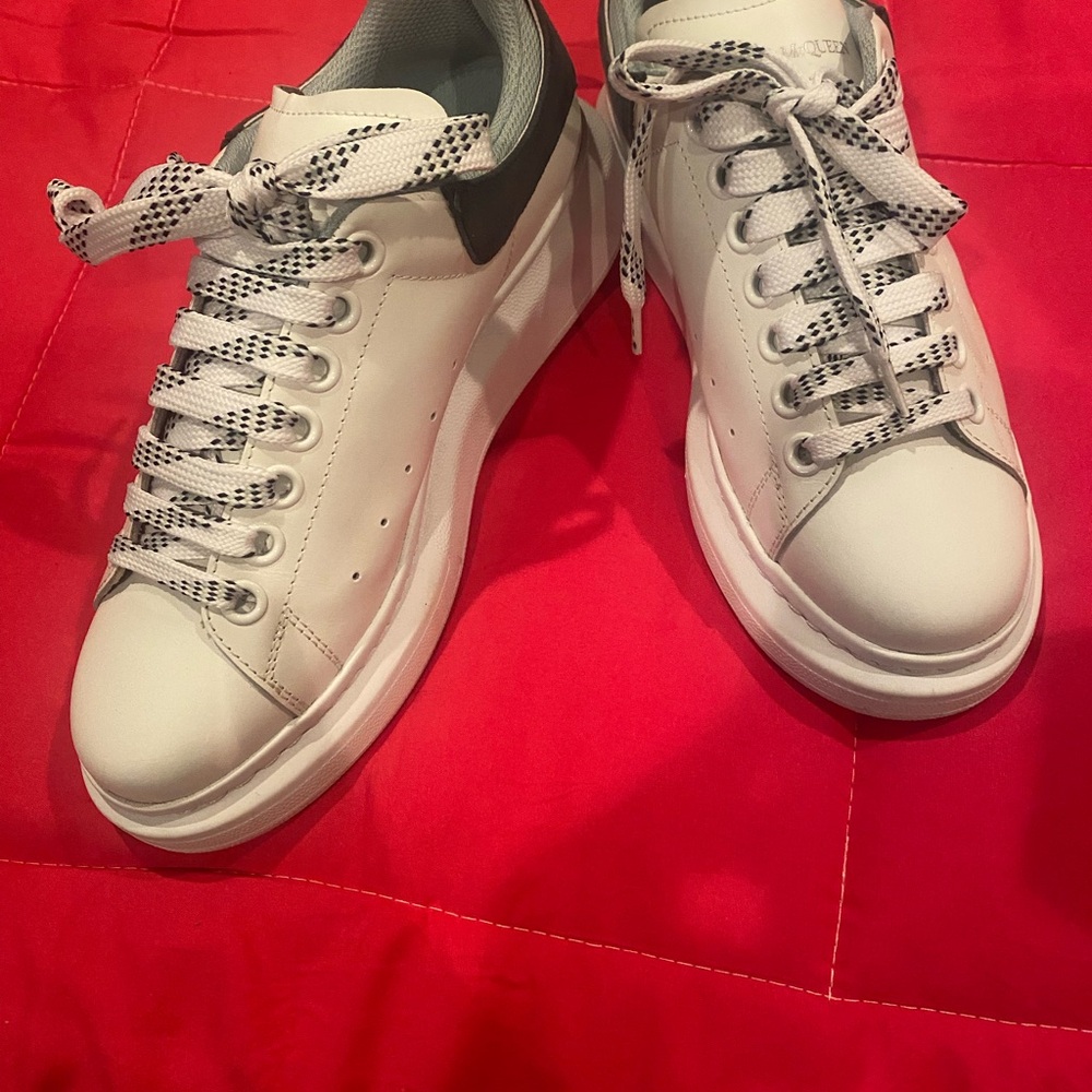 Alexander McQueen White Oversized Sneakers - Picture 6 of 9